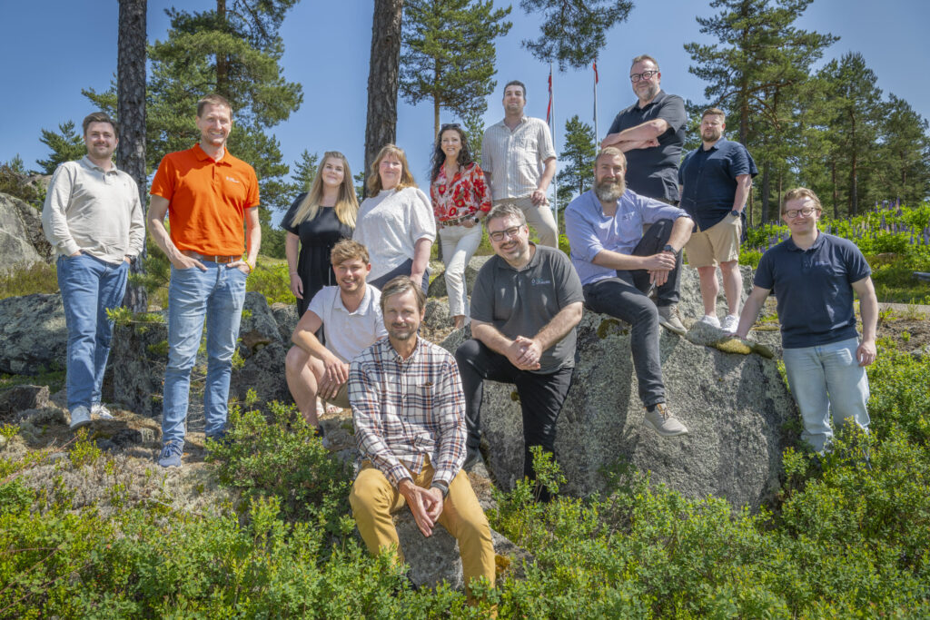Guru-teamet samlet på sommersamling